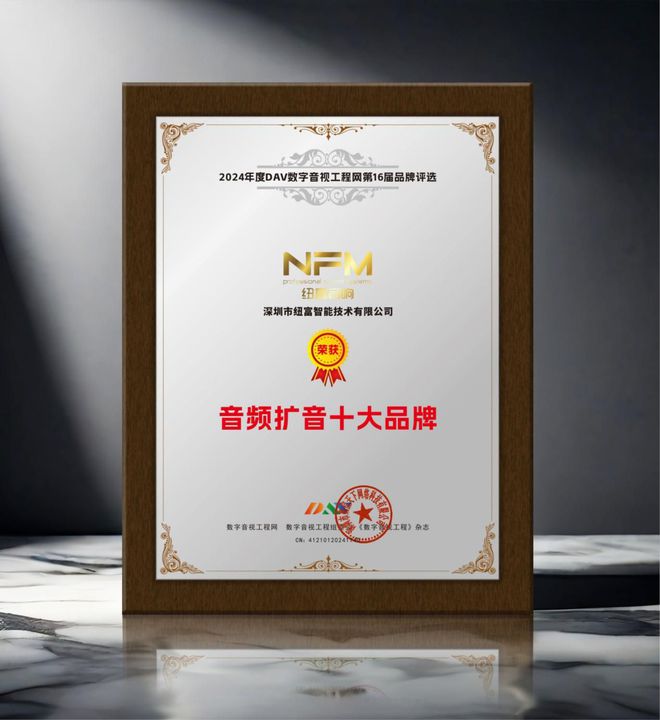 024年度音频扩音十大品牌”名单公布！爱游戏平台喜讯来袭！ DAV01“2